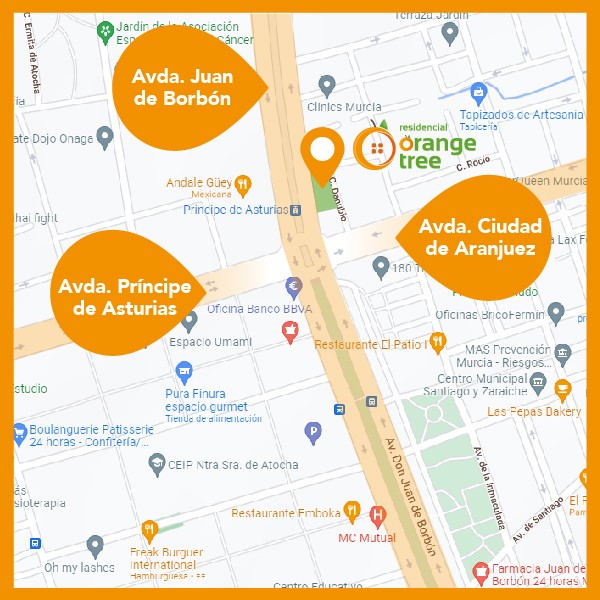 mapa orange tree